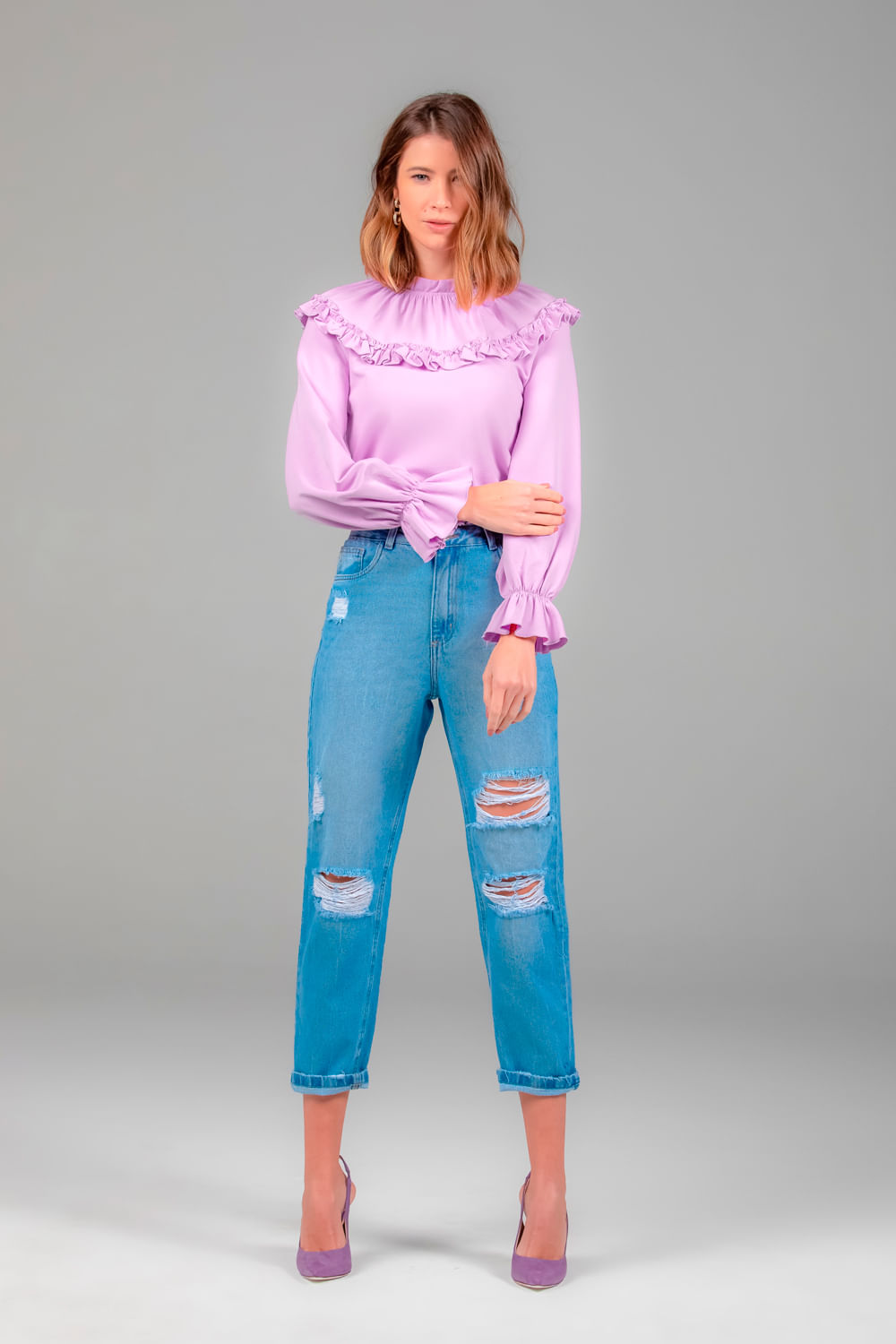 blusa de calça jeans